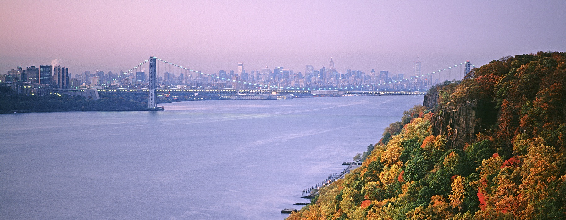 view of Manhattan from the hills of Tuxedo