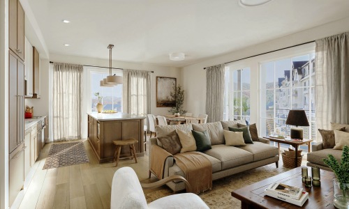 rendering of spacious living room